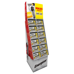 Energizer Alkaline Power 12 Pack FSDU 96 Cards - 60 AA / 36 AAA